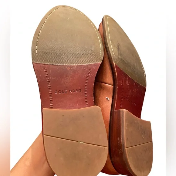 Cole Haan Classic Penny Leather Brown Loafers - Picture 5 of 8